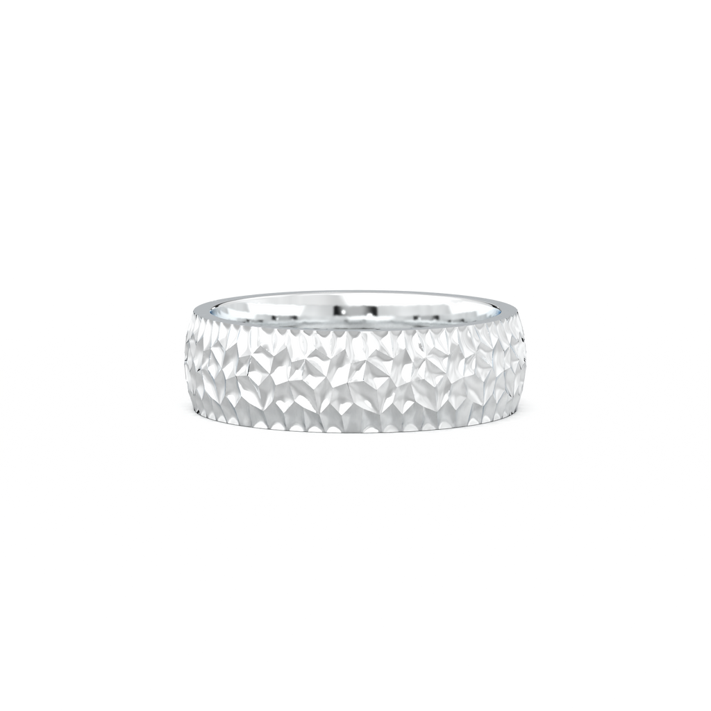 Hammered Texture Men's Band