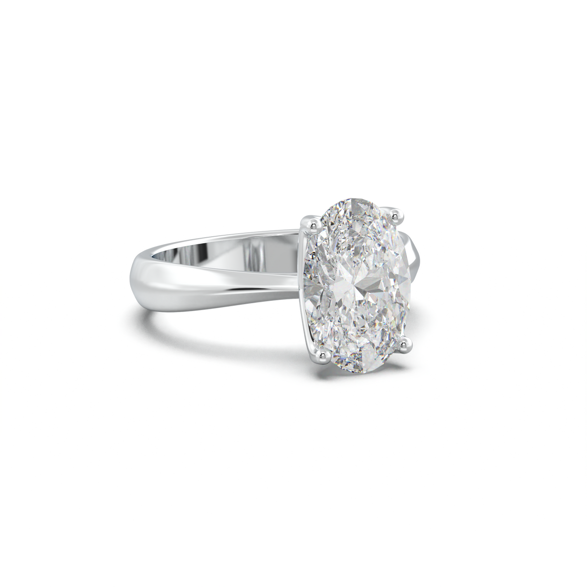 Oval Solitaire Engagement Ring