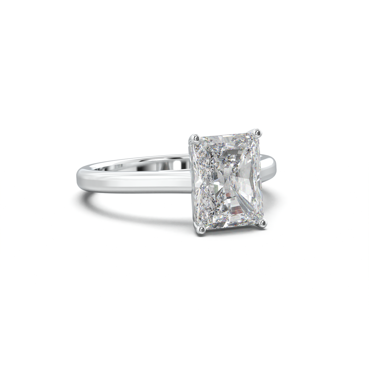 Radiant Solitaire Engagement Ring