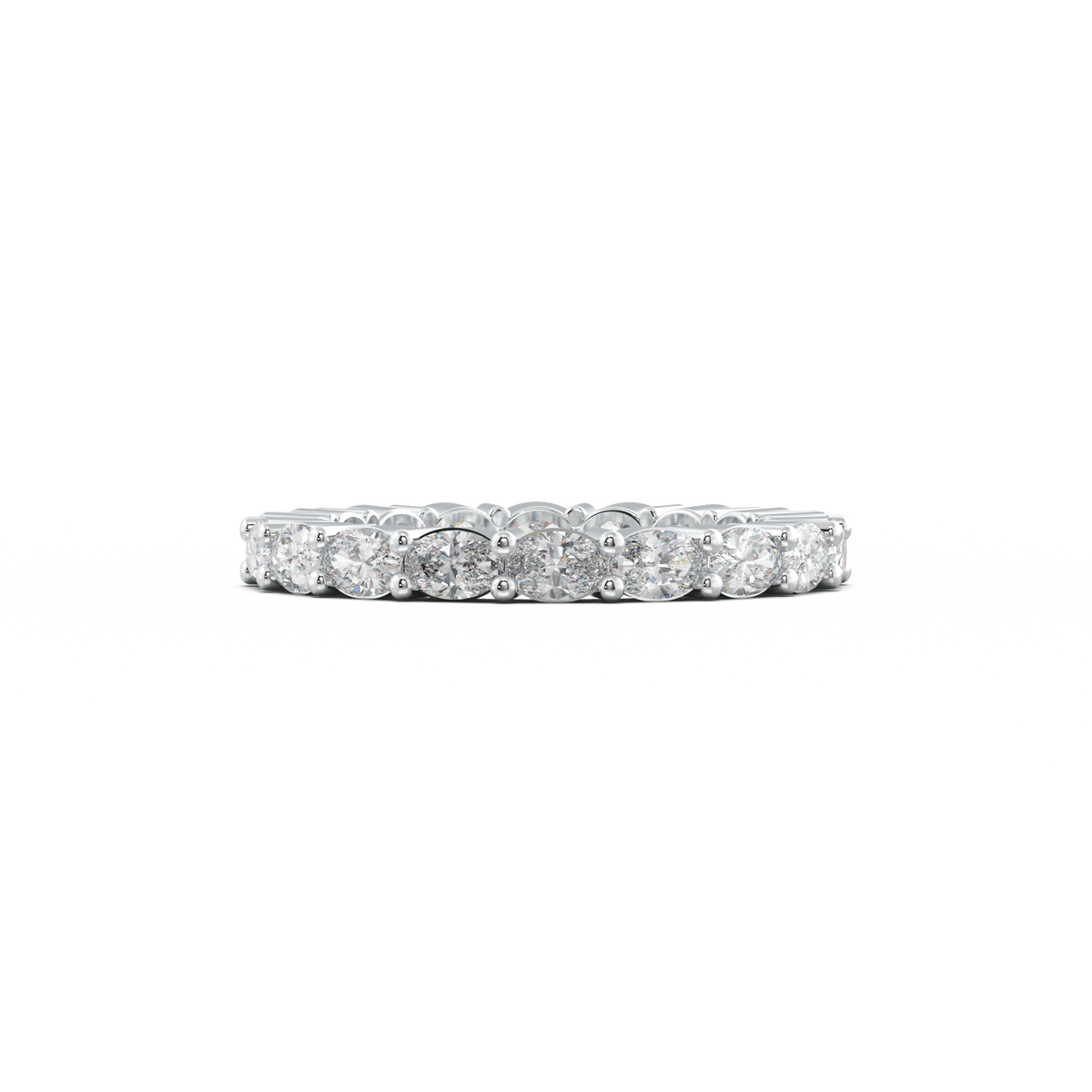 Oval Eternity Wedding Band