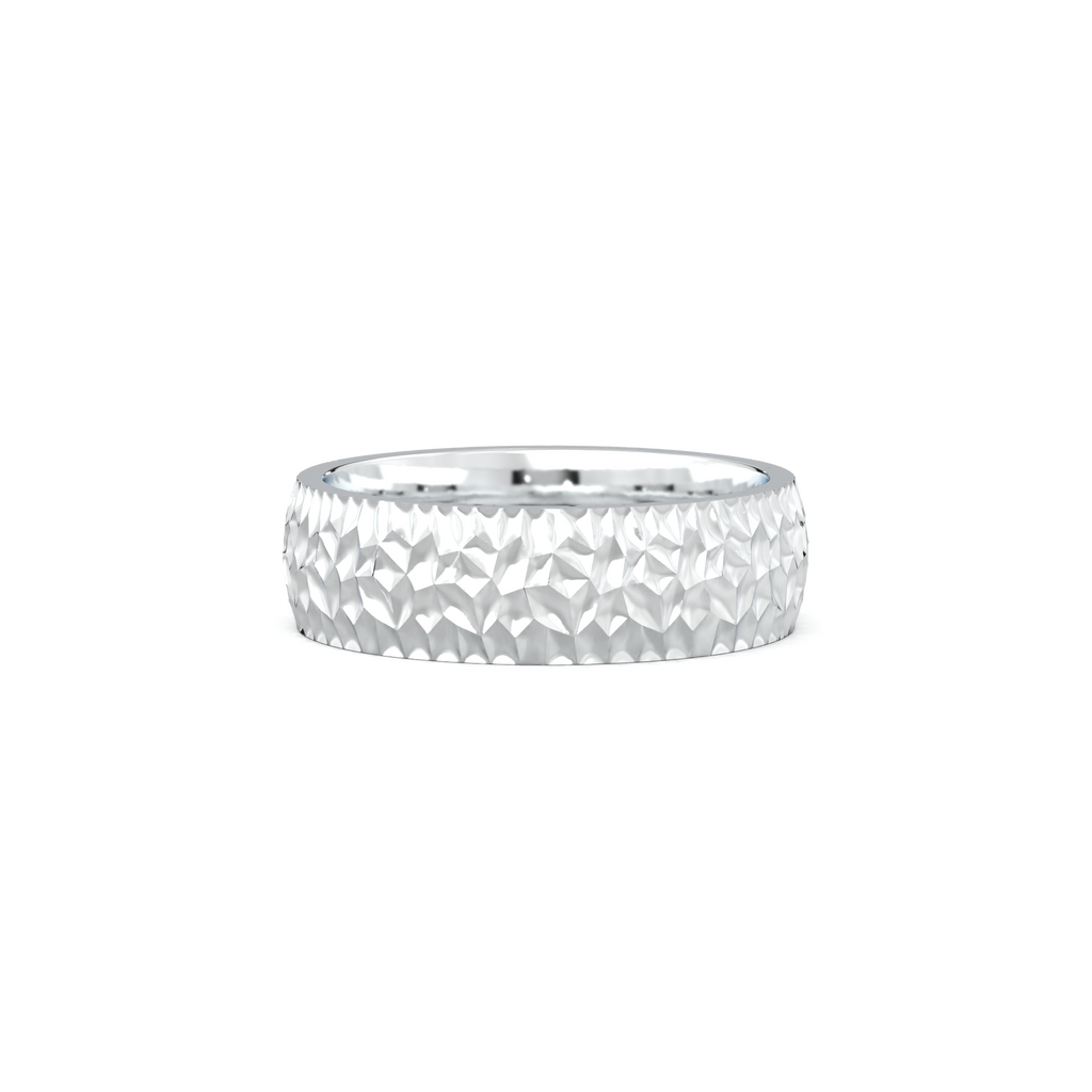 Hammered Texture Men's Band