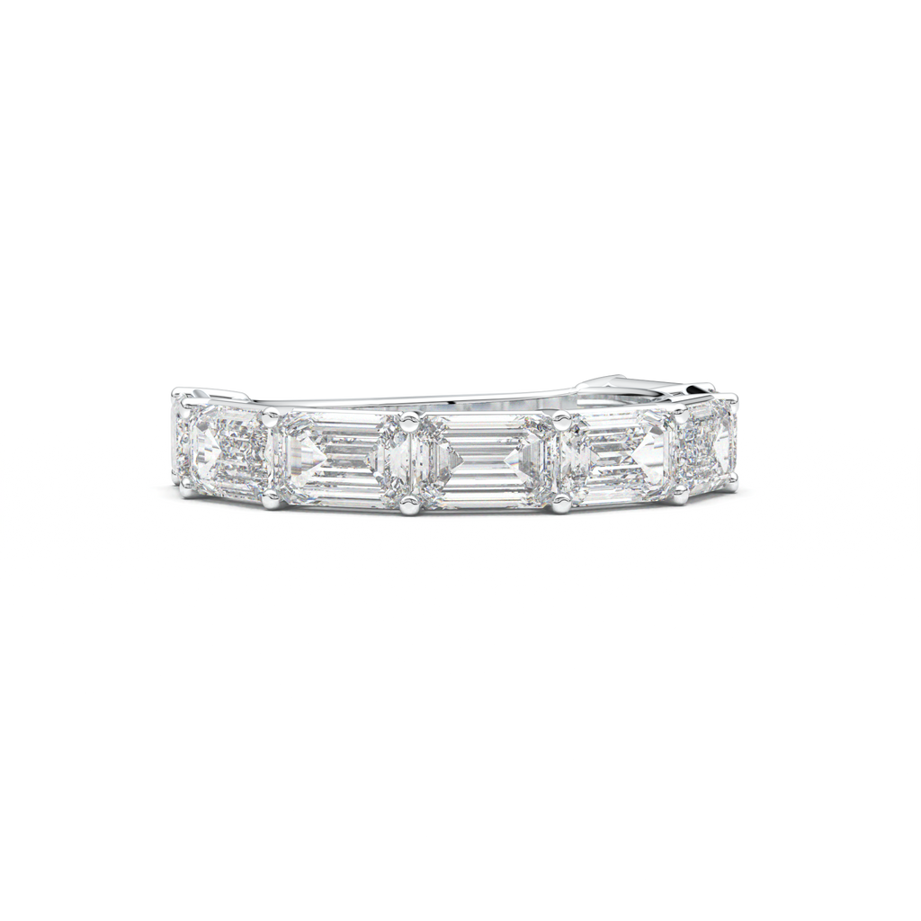 Emerald-Cut Six-Stone Wedding Band
