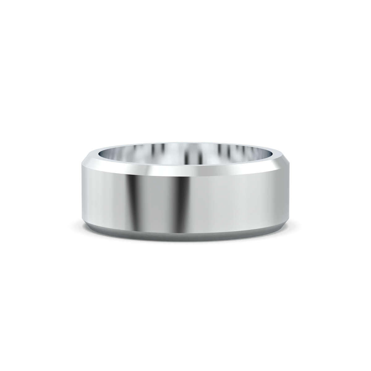 Wide Beveled Men's Band