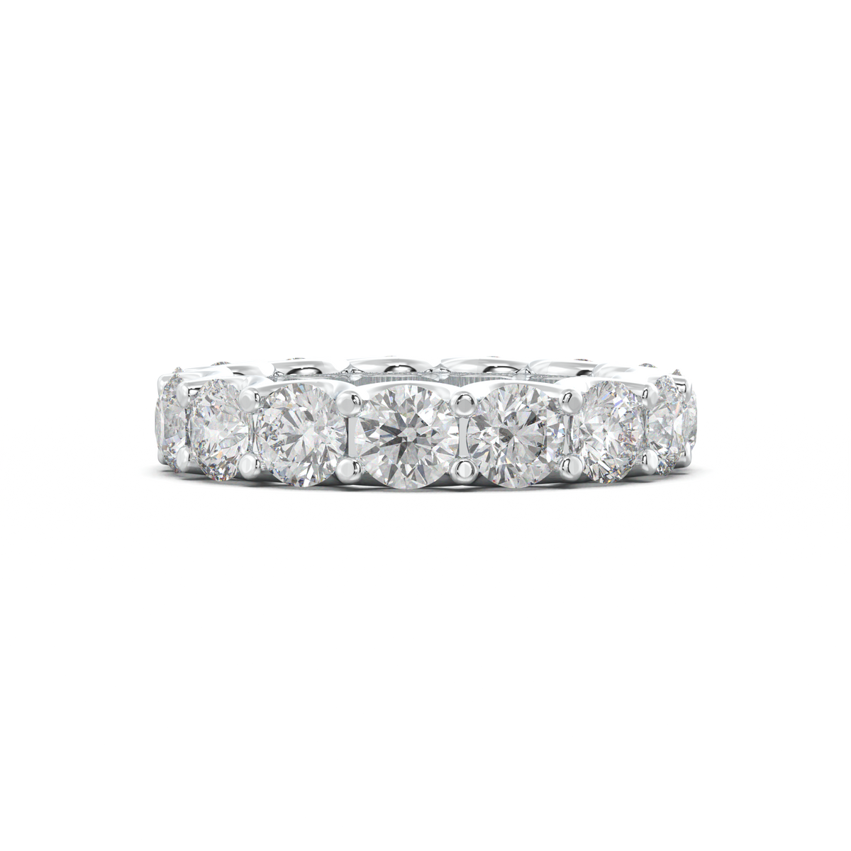 Round Eternity Wedding Band
