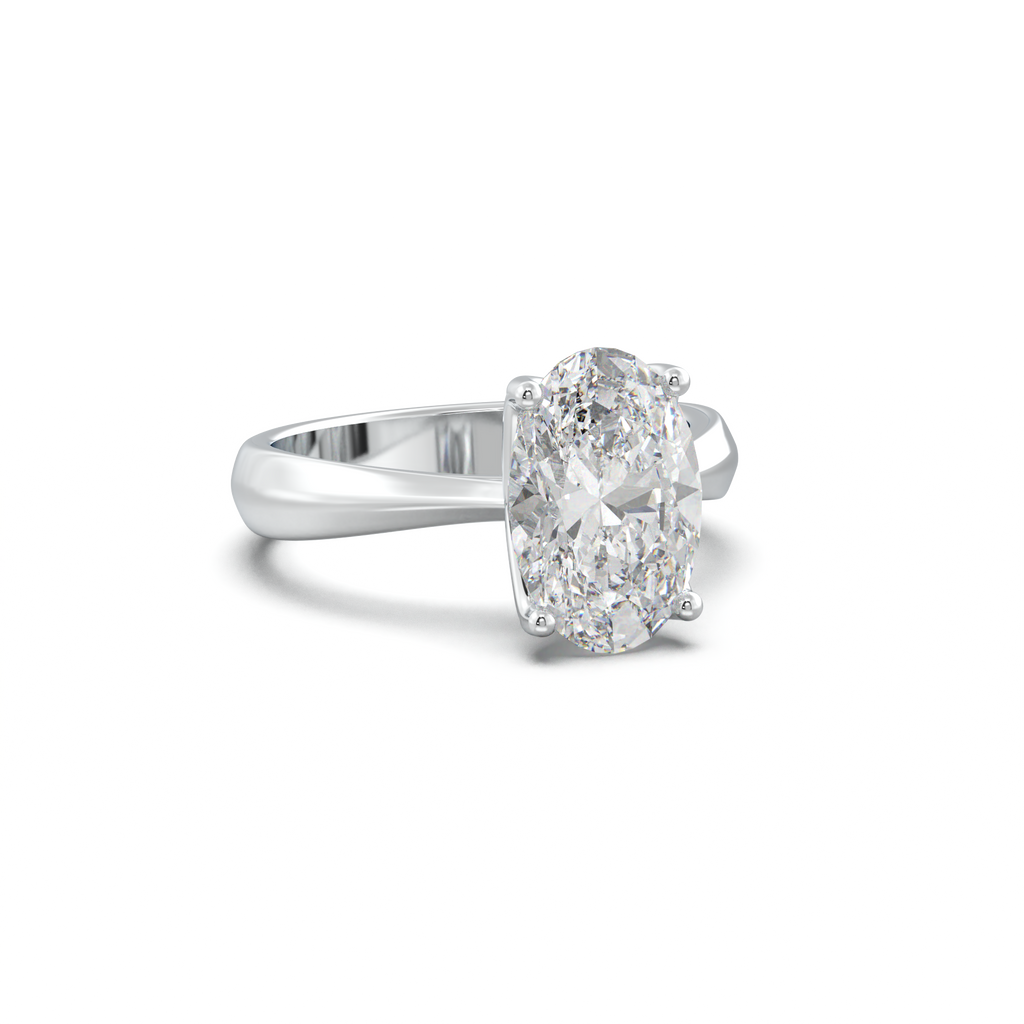 Oval Solitaire Engagement Ring