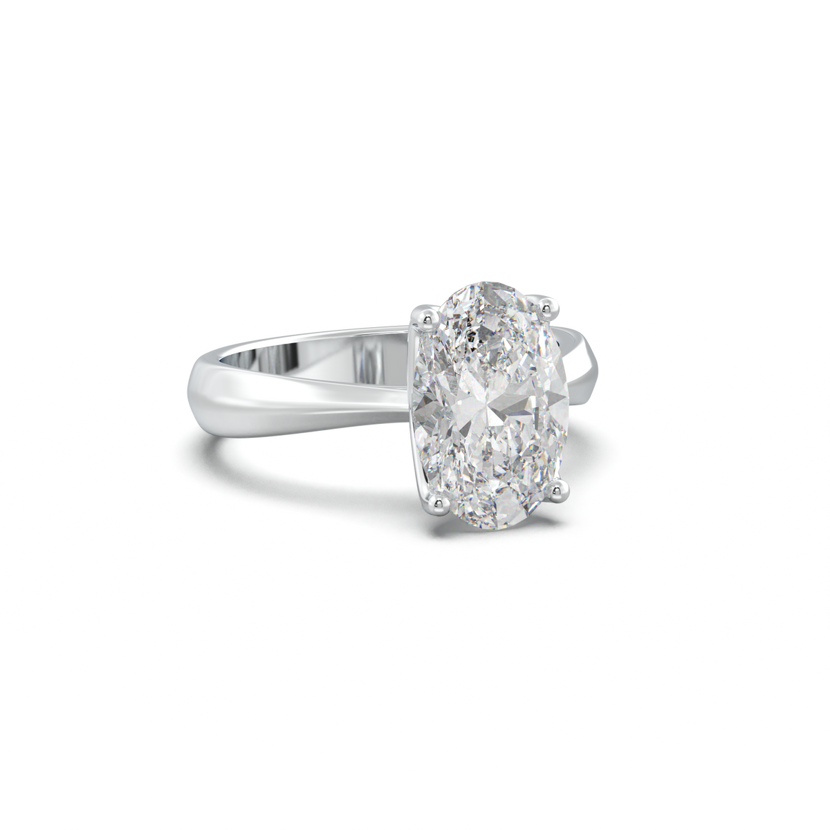 Oval Solitaire Engagement Ring