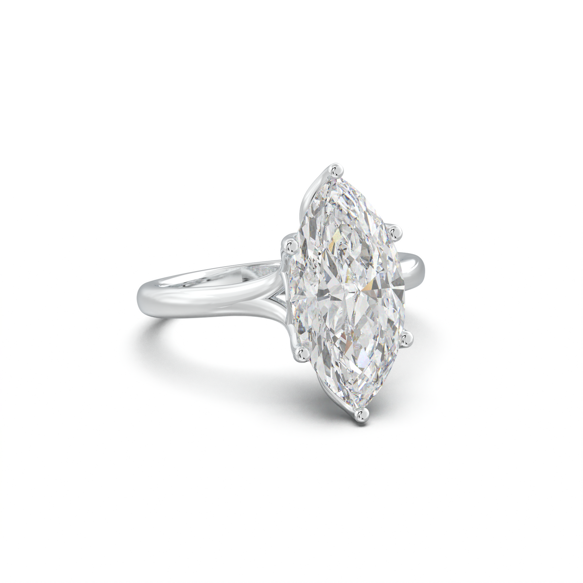 Marquise Solitaire with Hidden Diamond Accent