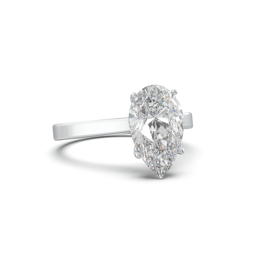 Pear Solitaire Engagement Ring