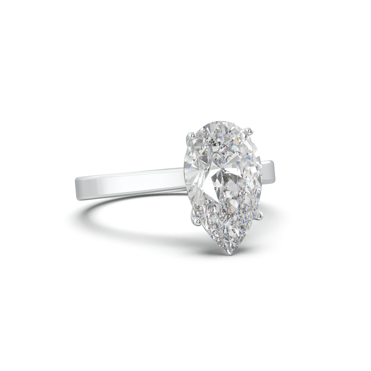 Pear Solitaire Engagement Ring