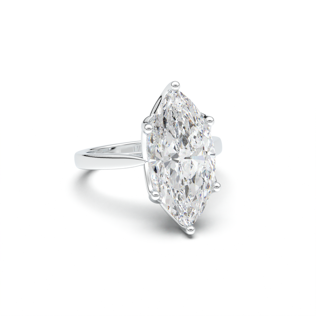 Marquise Solitaire Engagement Ring