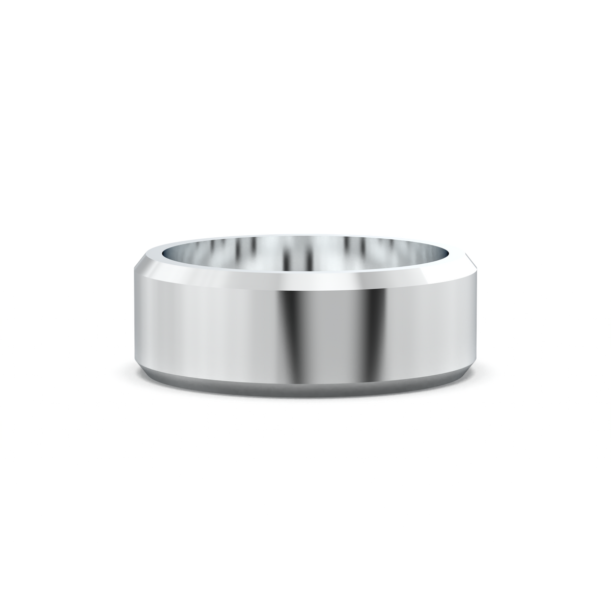 Wide Beveled Men's Band