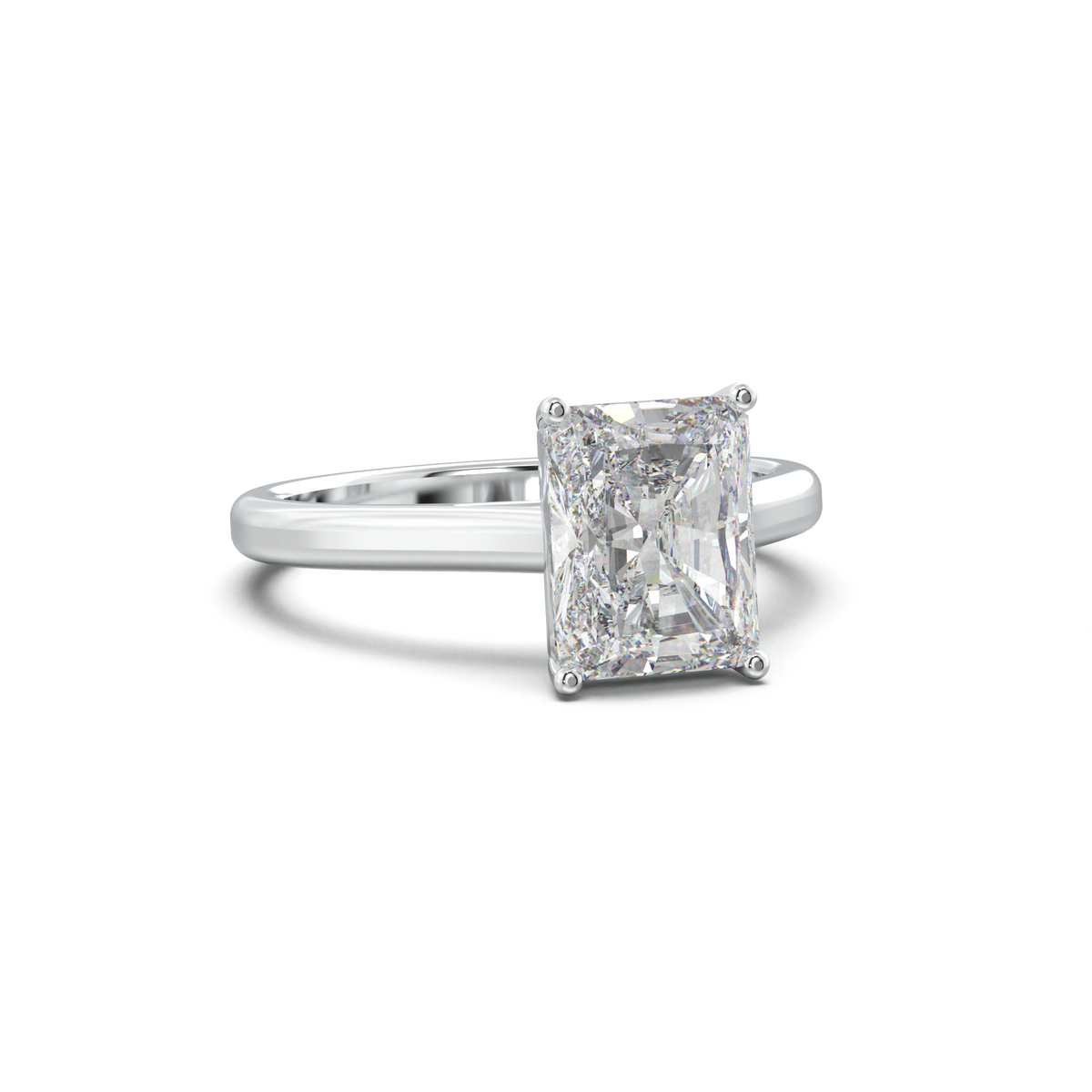 Radiant Solitaire Engagement Ring