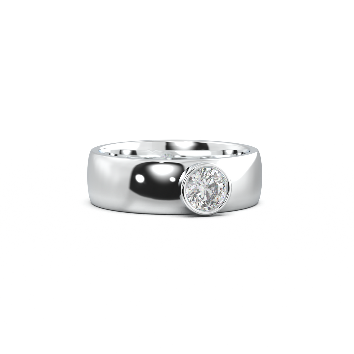 Round Bezel Men's Band