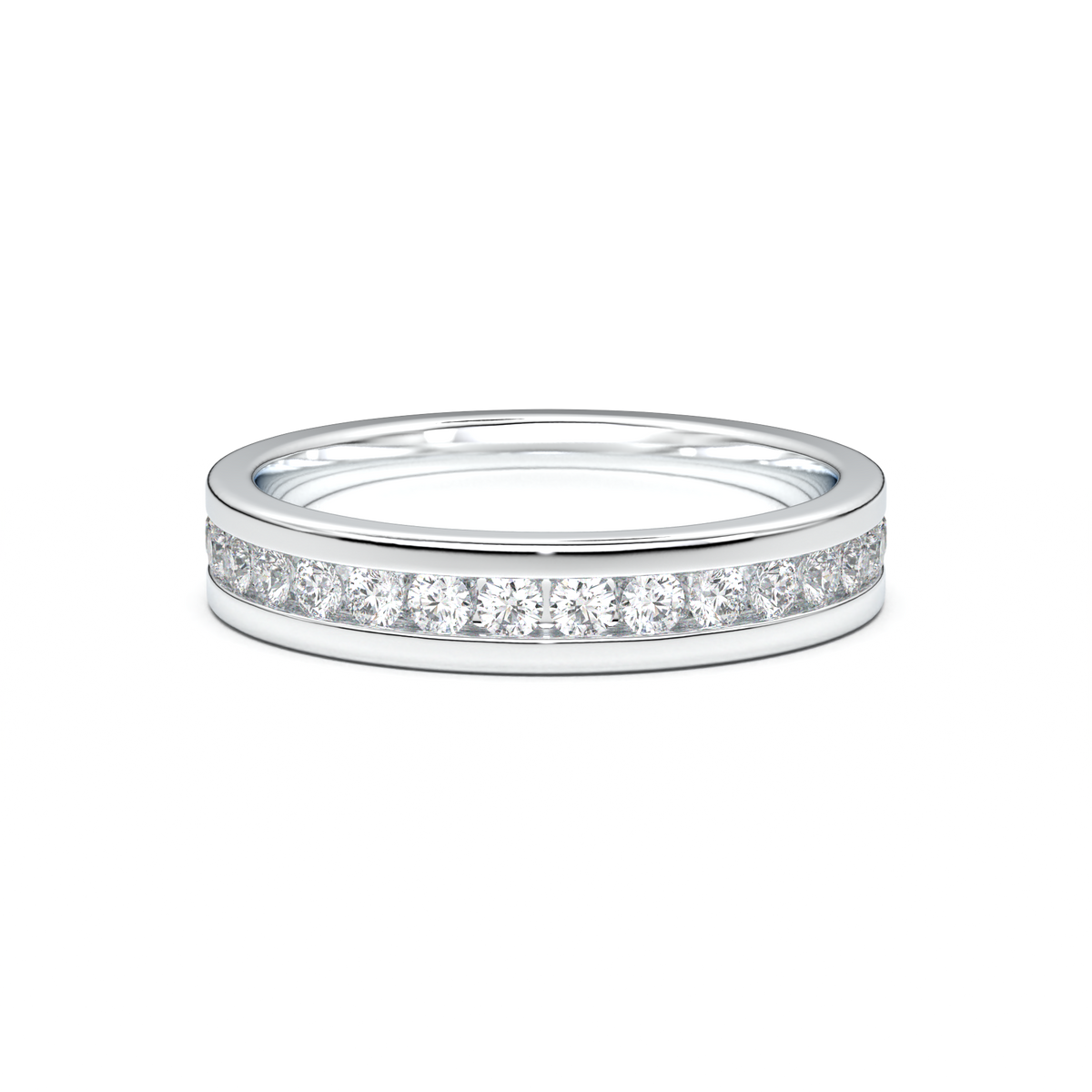 Channel-Set Diamond Men's Band