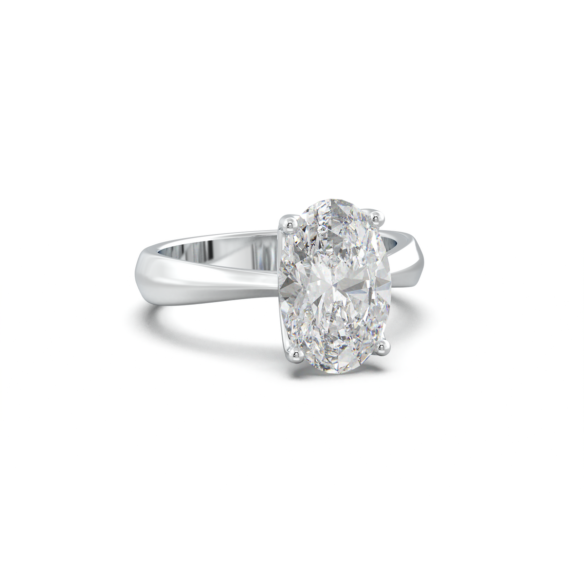 Oval Solitaire Engagement Ring
