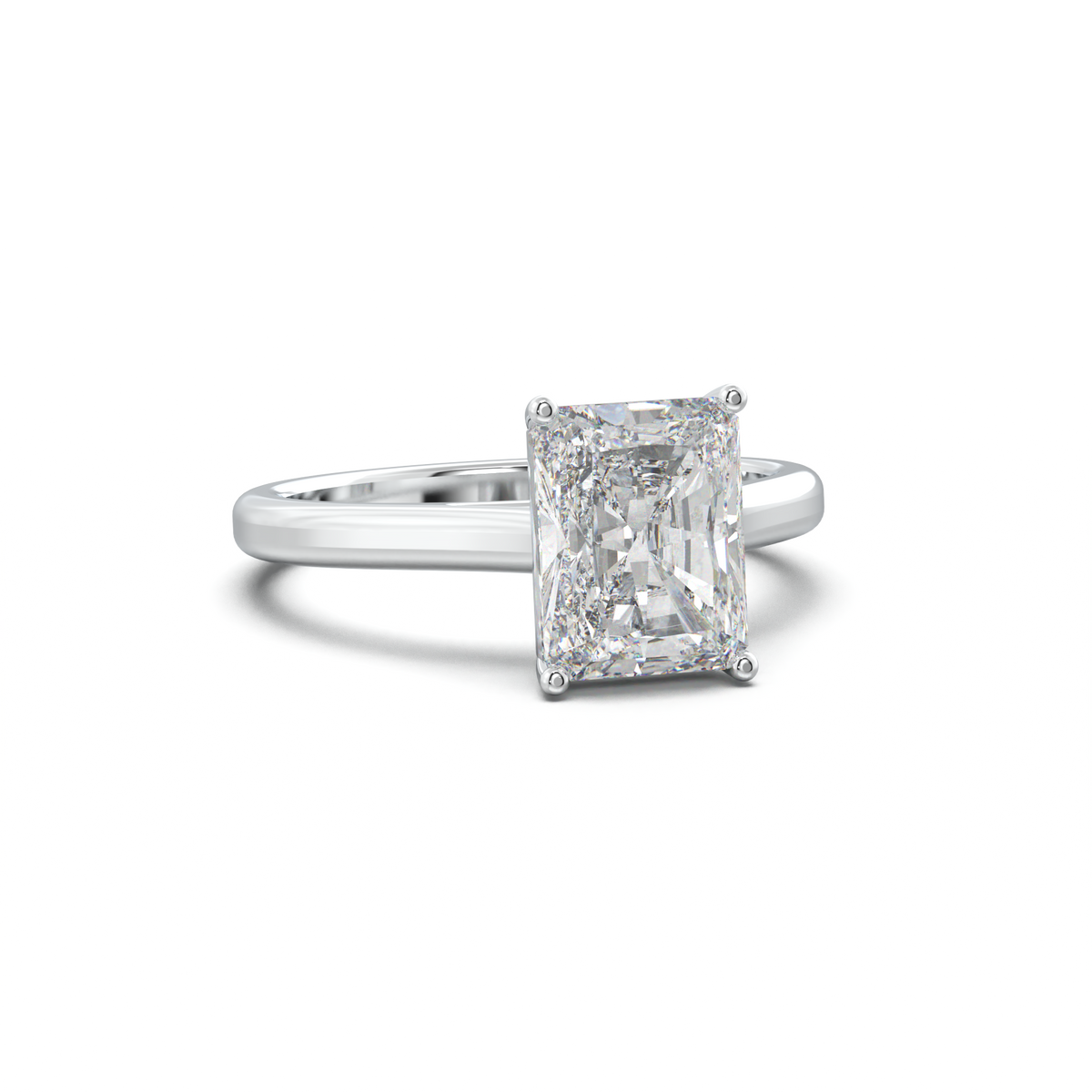 Radiant Solitaire Engagement Ring