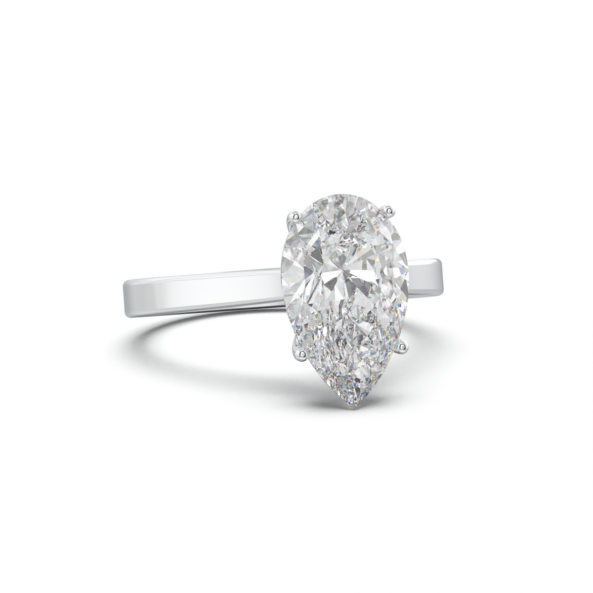 Pear Solitaire Engagement Ring