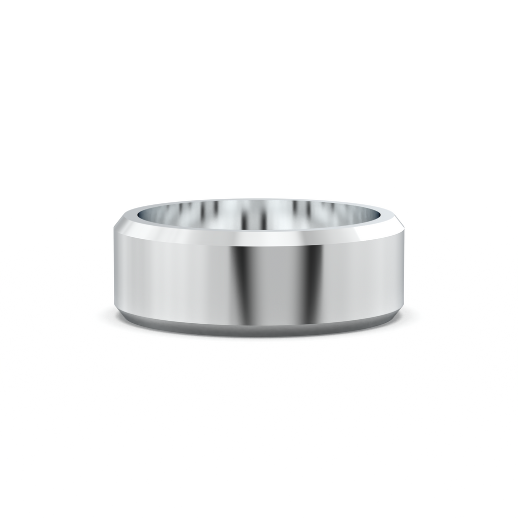 Wide Beveled Men's Band