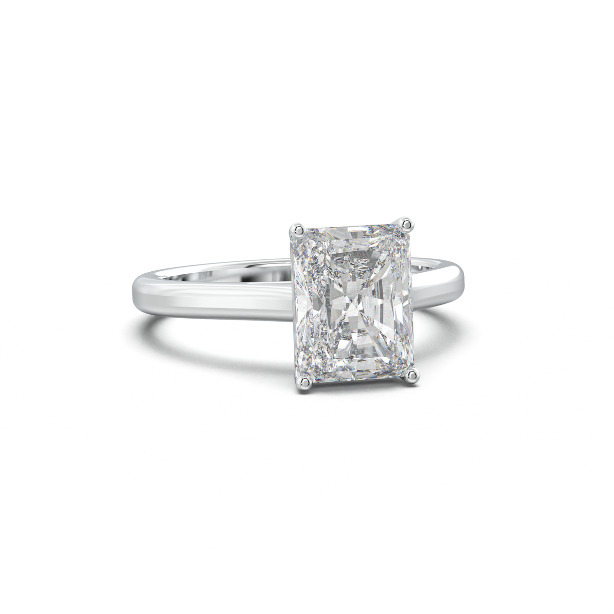 Radiant Solitaire Engagement Ring