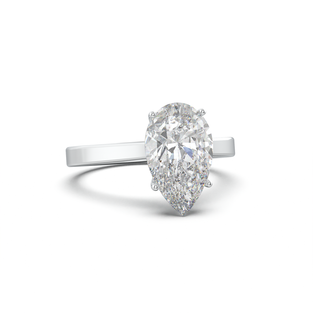 Pear Solitaire Engagement Ring