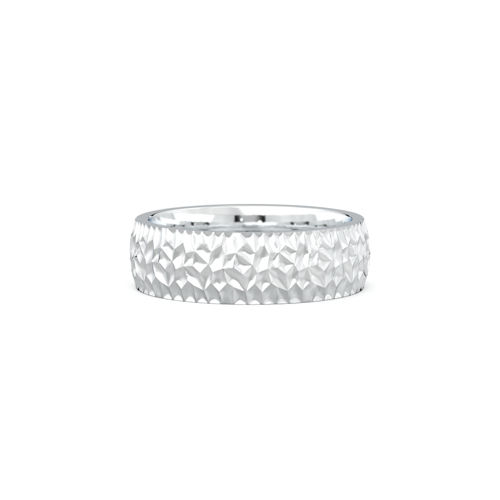 Hammered Texture Men's Band
