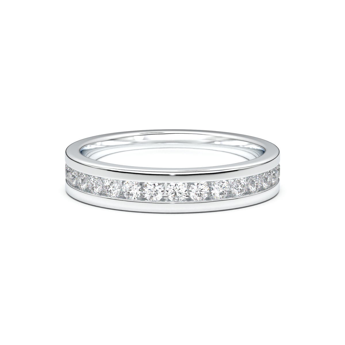 Channel-Set Diamond Men's Band