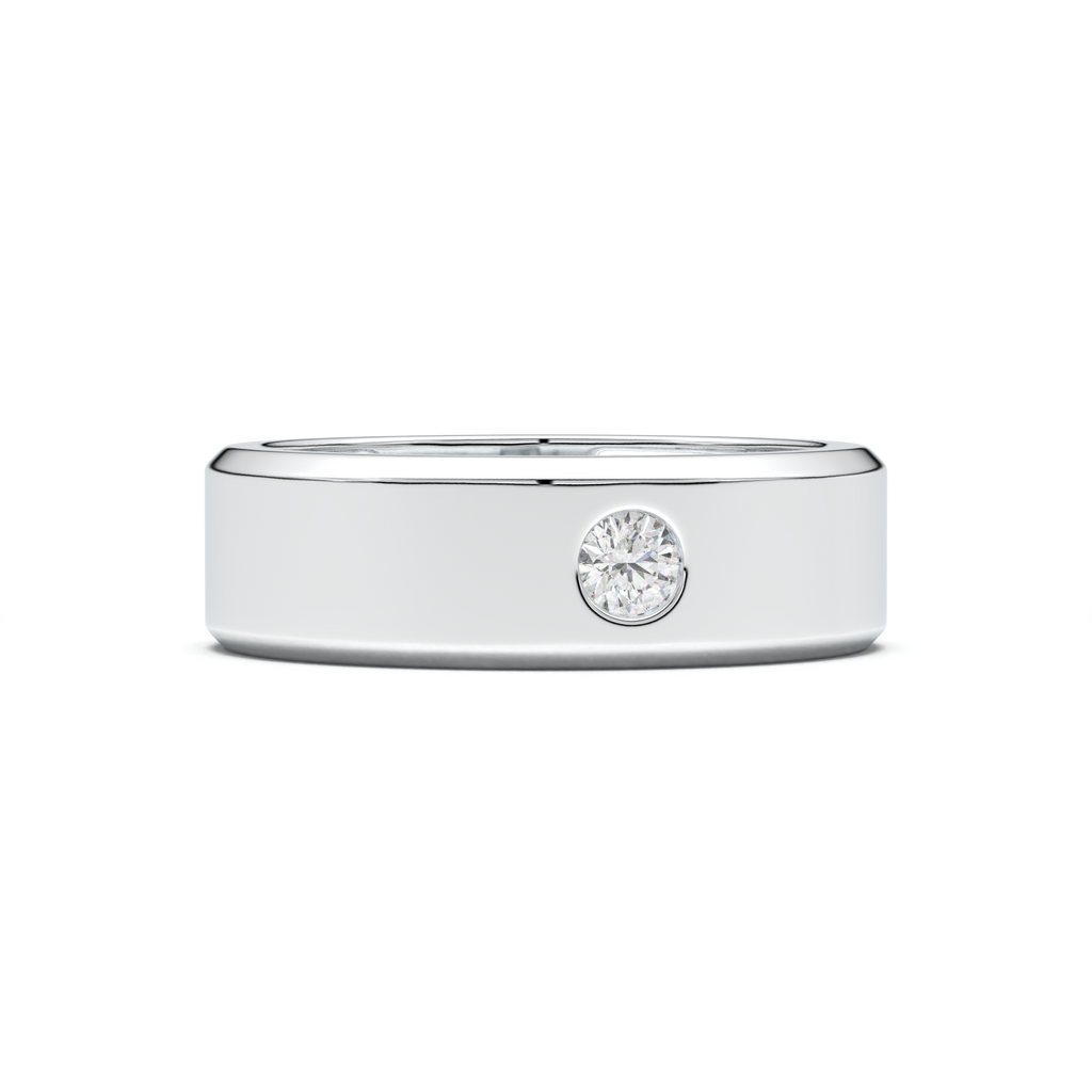 Flush-Set Round Men's Band