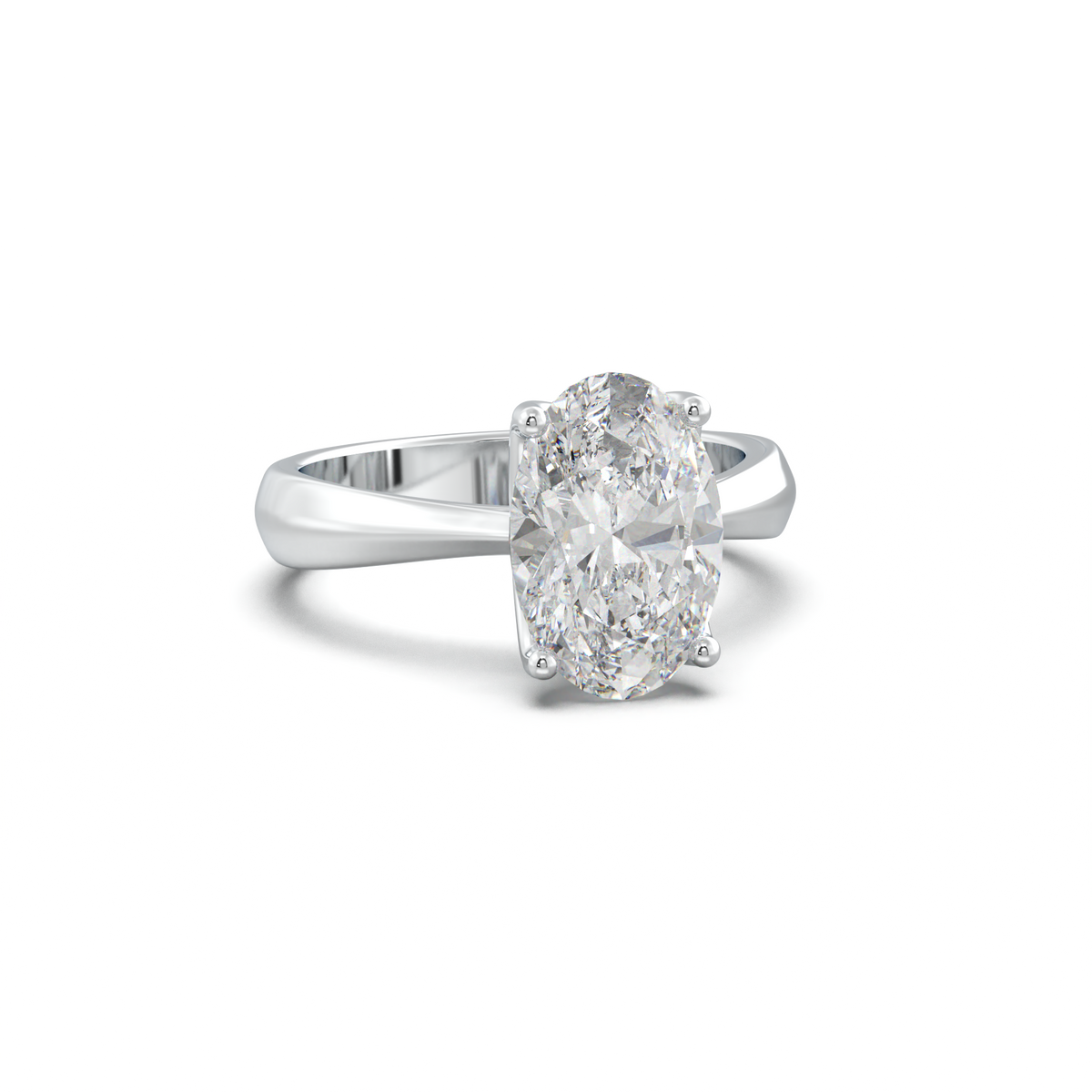 Oval Solitaire Engagement Ring