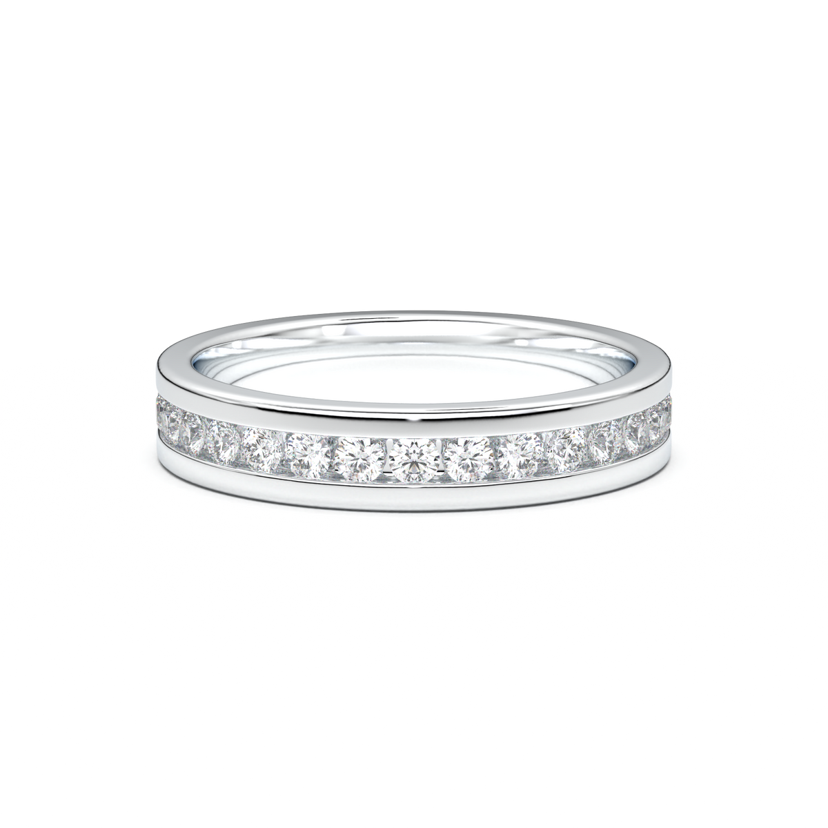 Channel-Set Diamond Men's Band