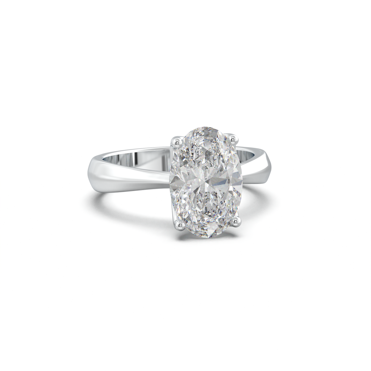 Oval Solitaire Engagement Ring