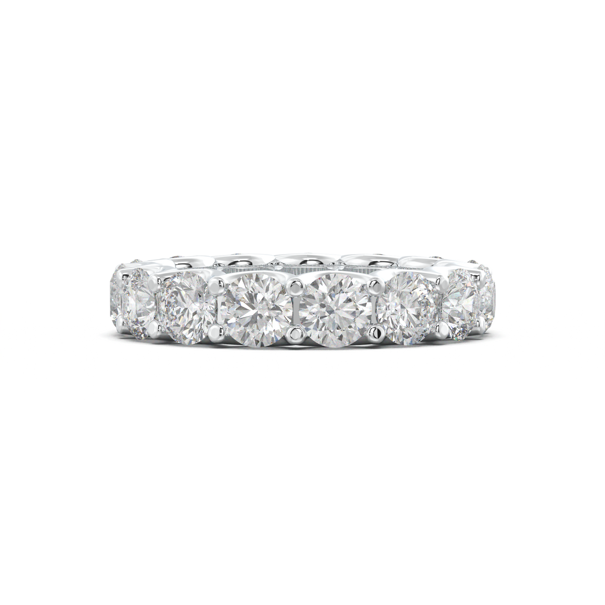 Round Eternity Wedding Band