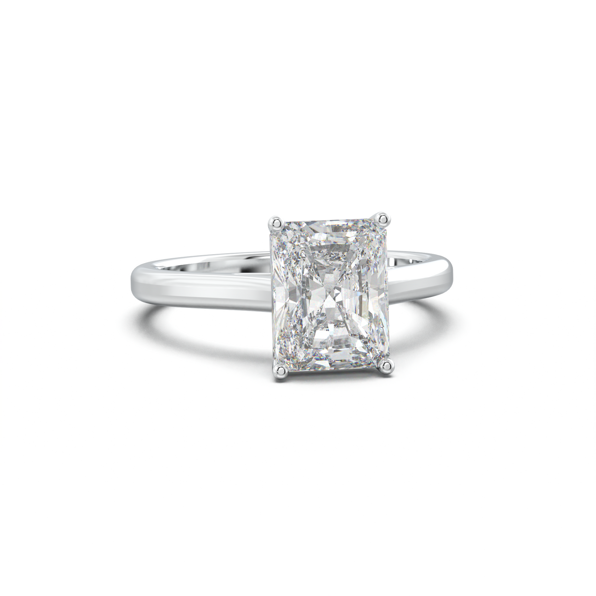 Radiant Solitaire Engagement Ring