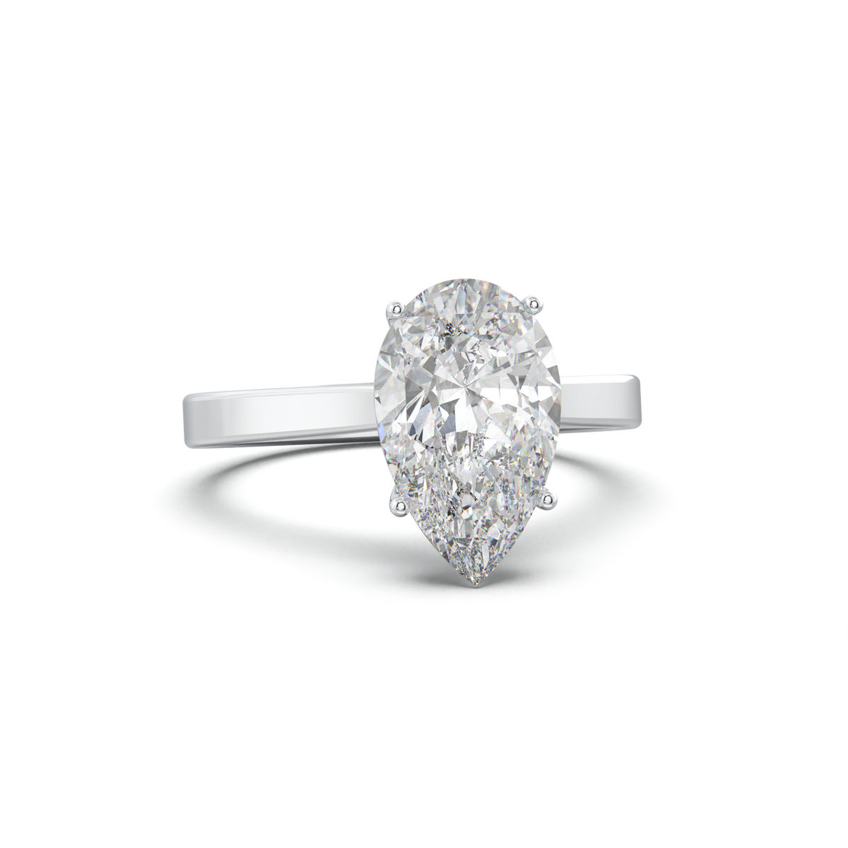 Pear Solitaire Engagement Ring