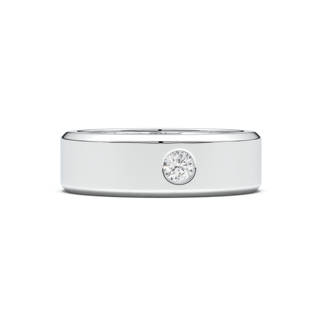 Flush-Set Round Men's Band