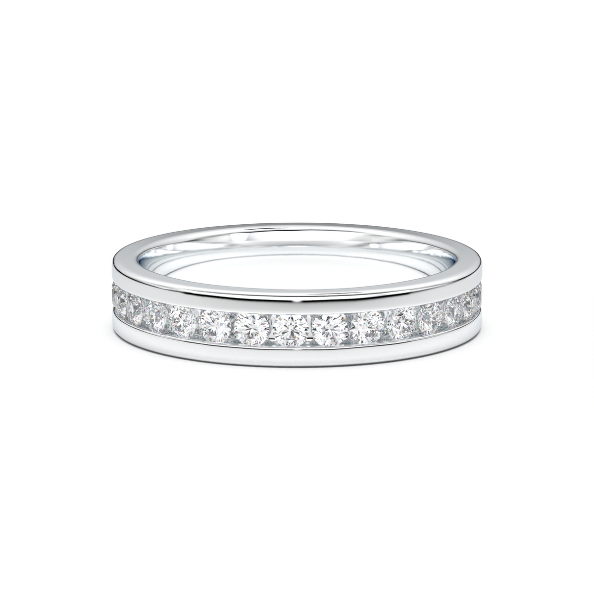 Channel-Set Diamond Men's Band