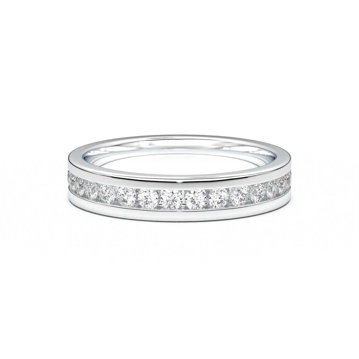 Channel-Set Diamond Men's Band