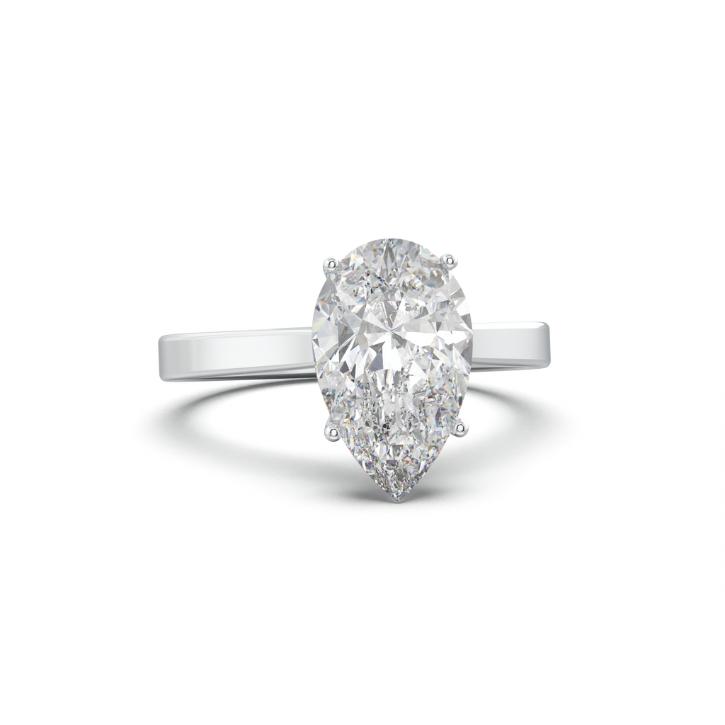 Pear Solitaire Engagement Ring