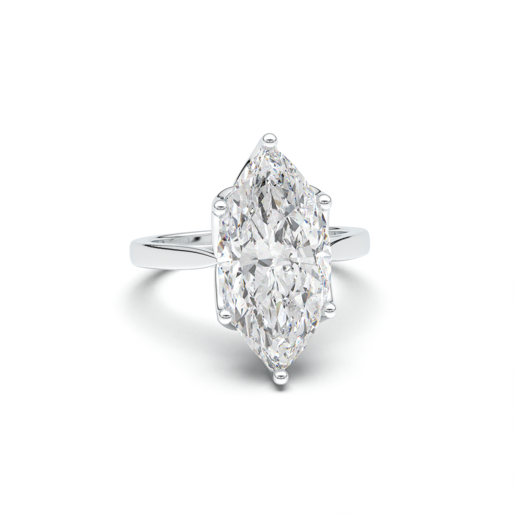 Marquise Solitaire Engagement Ring