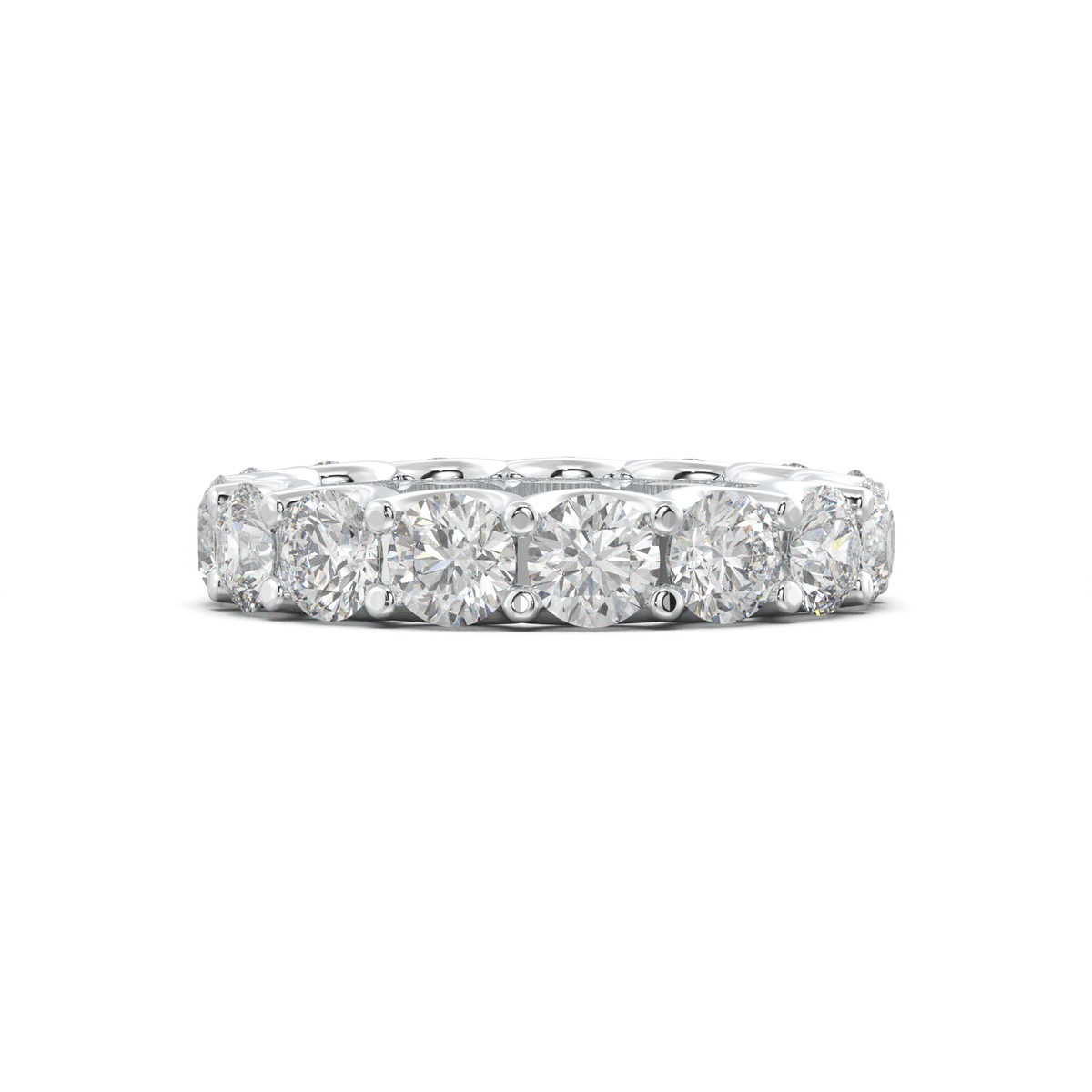 Round Eternity Wedding Band