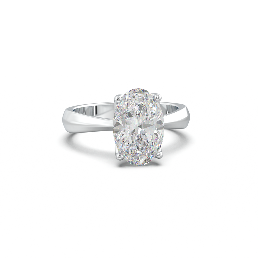 Oval Solitaire Engagement Ring
