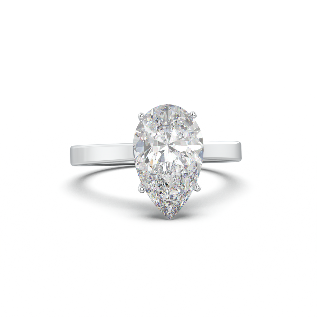 Pear Solitaire Engagement Ring