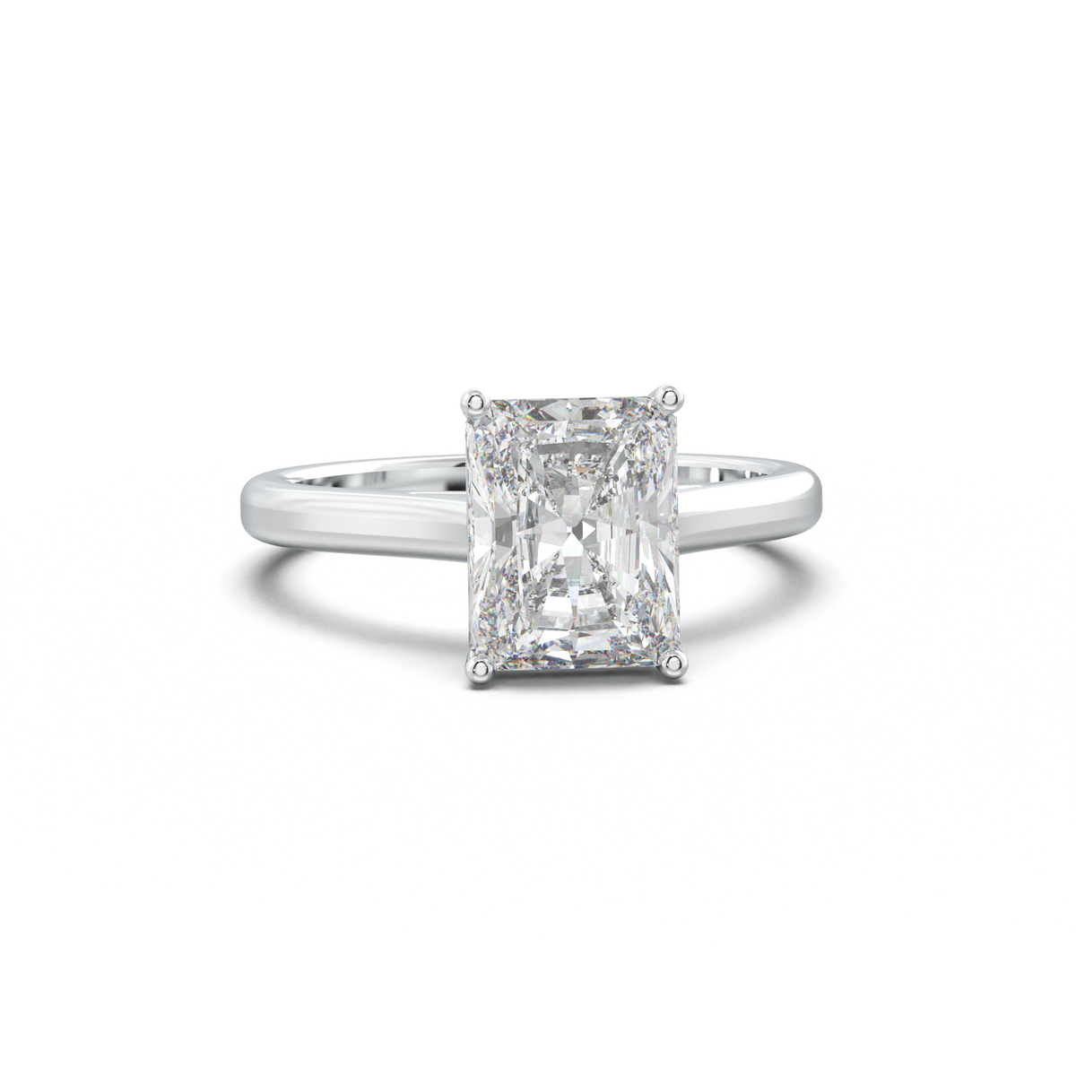 Radiant Solitaire Engagement Ring