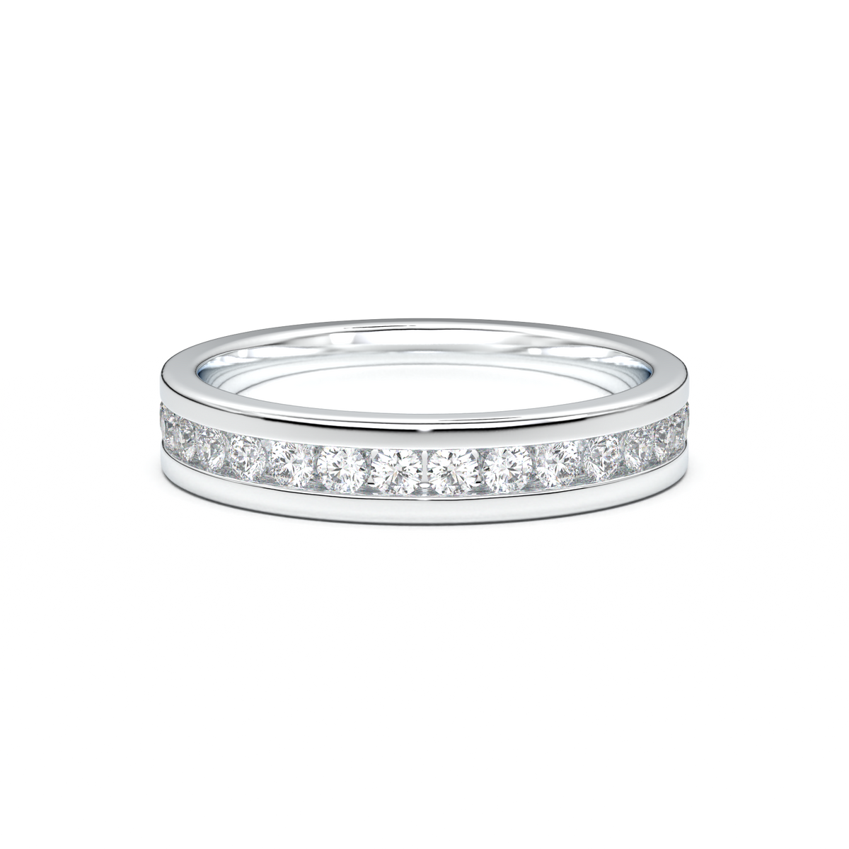 Channel-Set Diamond Men's Band
