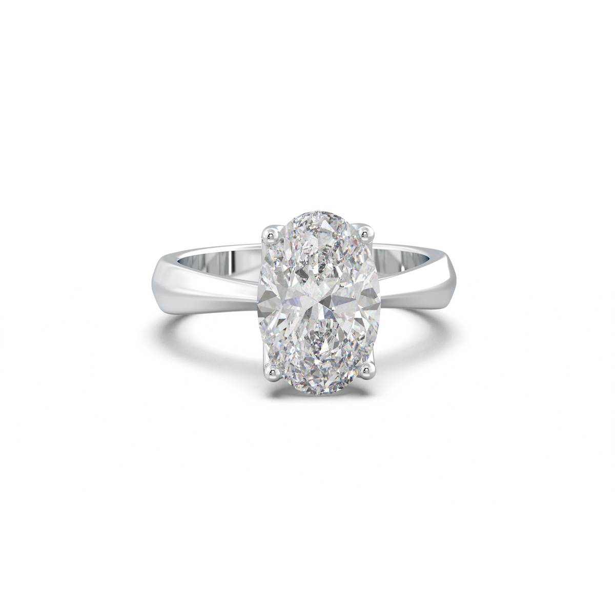 Oval Solitaire Engagement Ring