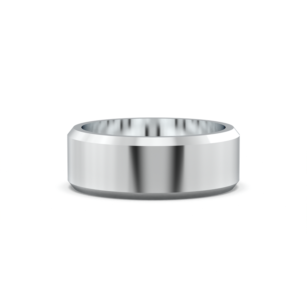 Wide Beveled Men's Band