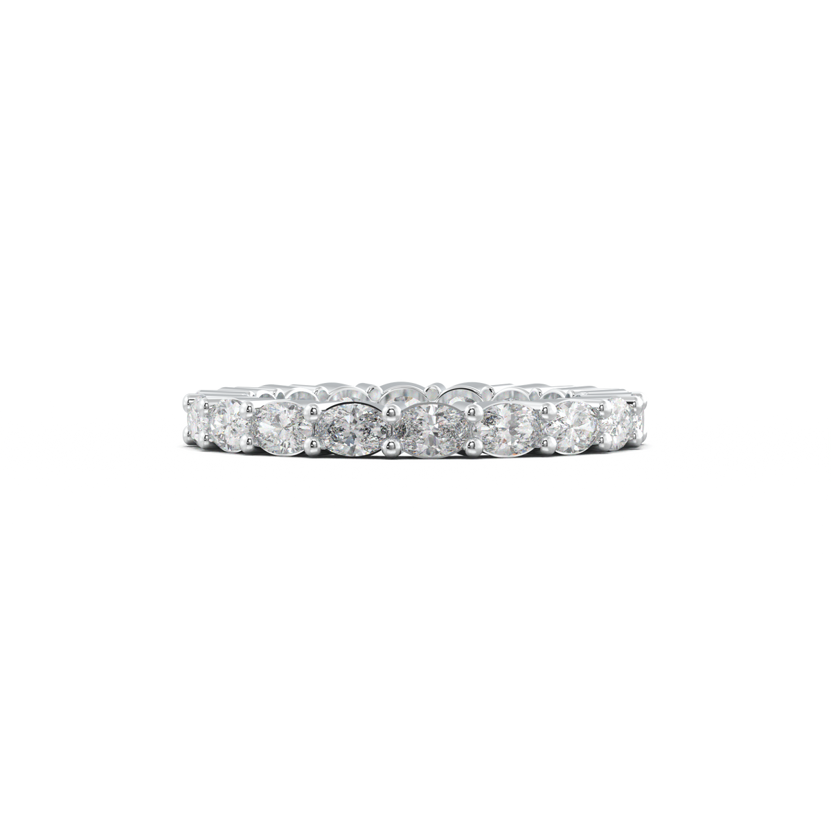 Oval Eternity Wedding Band