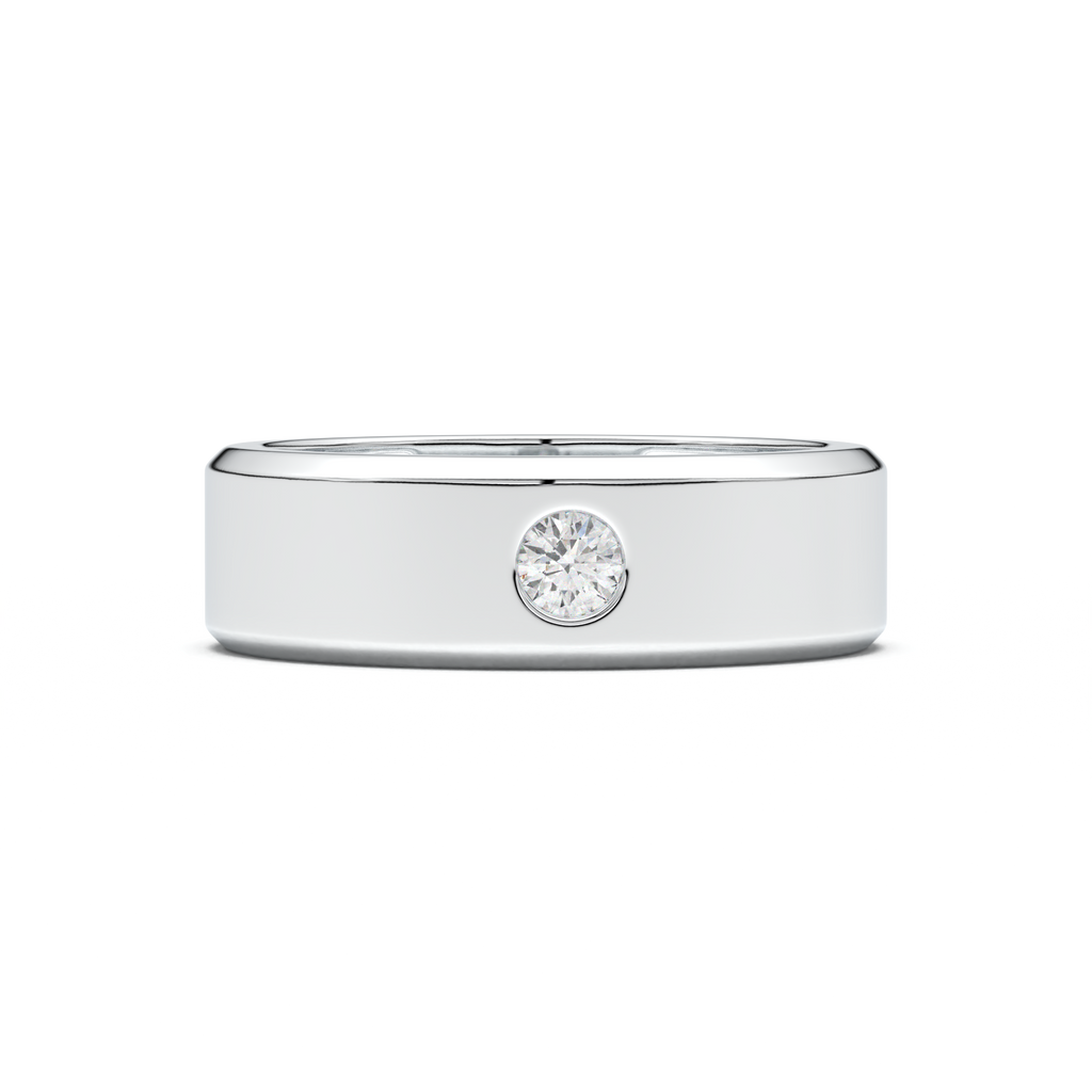 Flush-Set Round Men's Band