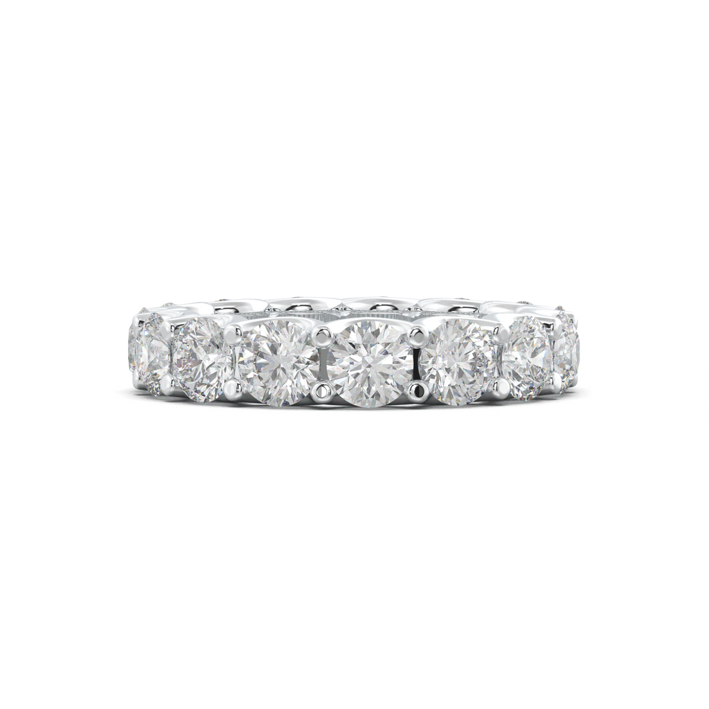 Round Eternity Wedding Band