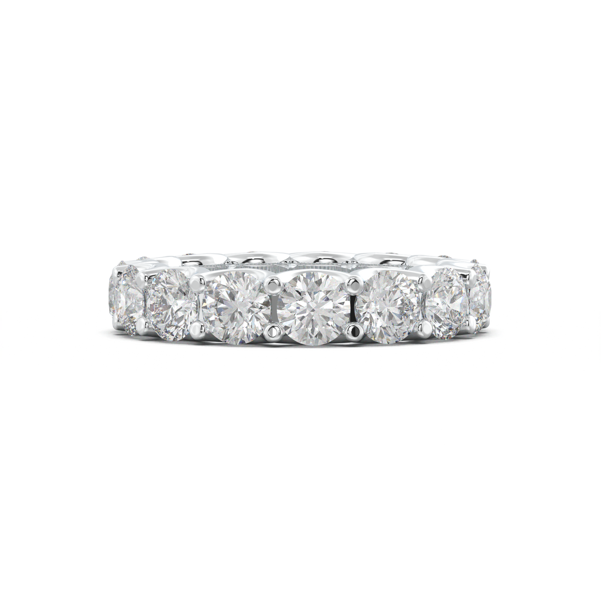 Round Eternity Wedding Band