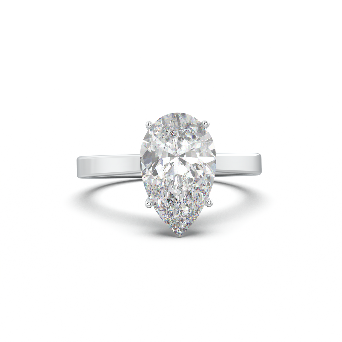 Pear Solitaire Engagement Ring